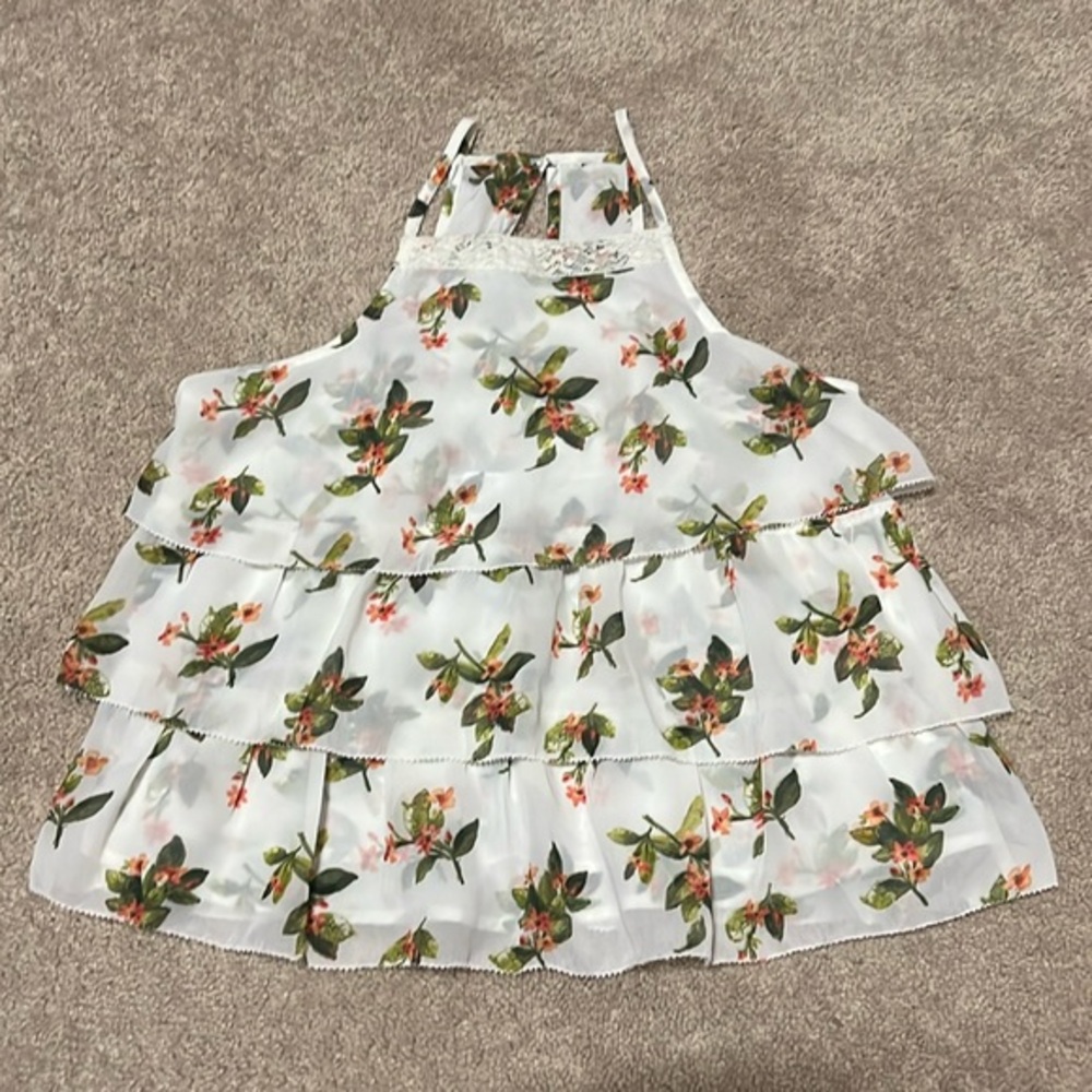 NWT ABERCROMBIE & FITCH floral tiered top Size XS